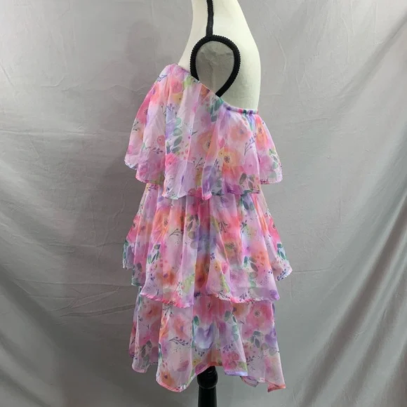 Boho Floral Print Layer Hem Cami Dress - Picture 8 of 10